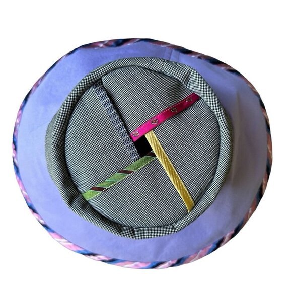 Hairston Roberson Sun Hat Gray Tweed Suit‎ Top Opening Broadcloth Multicolor USA
